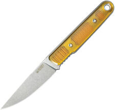 Kubey JL Fixie Ultem Sandvik 14C28N Drop Pt Fixed Blade Knife w/ Sheath 356C picture
