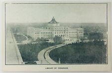 Vintage Washington D.C. Aerial View of Library of Congress Postcard picture