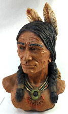 VTG 1972 Native American Chief Bust, Signed V. Kendrick, Universal Statuary Corp picture