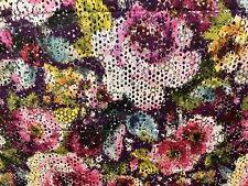 Designers Guild Lg Scale Painterly Floral Velvet Fabric- Palasini Damson 3.65 yd picture