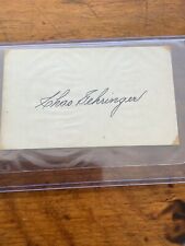 Charlie *CHAS* Gehringer signed index card ~ Will pass PSA/DNA picture