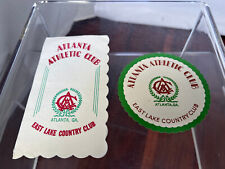 Vintage Atlanta Athletic Club East Lake Country Club Golf Napkin & Coaster picture