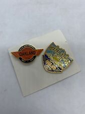 2007 And 2013 Oakland Motorcycle Club Pins 100th Anniversary Three Bridge Run picture