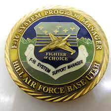 F-16 SYSTEM PROGRAM MANAGER HILL AIR FORCE BASE UTAH CHALLENGE COIN picture