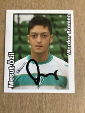 Mesut Özil, Germany 🇩🇪 SV Werder Bremen Panini 2008/09 hand signed picture