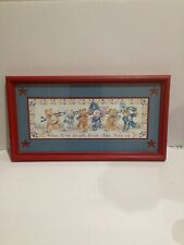 vintage patriotic bears wall decor picture