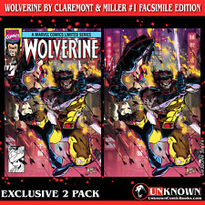 [2 PACK] WOLVERINE BY CLAREMONT & MILLER #1 FACSIMILE EDITION [NEW PRINTING] UNK picture