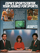 1986 ESPN Chris Berman Gayle Gardner Sportscenter retro photo print ad S14 picture