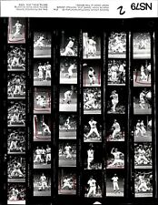 LD323 1979 Orig Contact Sheet Photo CHAMP SUMMERS DETROIT TIGERS - OAKLAND A'S picture