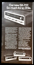 Pioneer SX-727 Stereo Receiver Original 1972 Vintage Print Ad picture