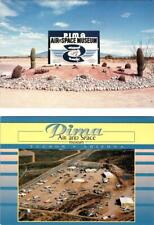 2~4X6 Postcards PIMA, AZ Arizona AIR & SPACE MUSEUM Sign & Aerial View~Airplanes picture