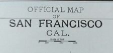 Vintage 1893 SAN FRANCISCO CALIFORNIA Map 22