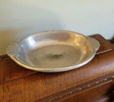 VTG The Wilton Co. Pewter  Oval Scalloped Dish Heavy