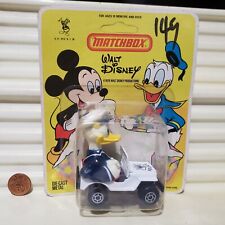 LESNEY MATCHBOX 1979 WALT DISNEY WD6A HK DONALD DUCK POLICE JEEP NuMINT on Card* picture