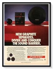 Phase Linear Graphite Speakers Print Ad Vintage 1989 Magazine Advertisement picture
