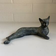 MCM Large Bronze Reclining Cat Sculpture picture