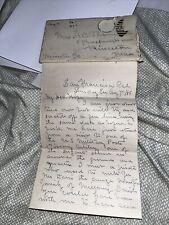 Antique 1886 Letter: Returned from Visit Of US Military Post Heavy Artillery GAR picture