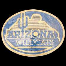 Arizona Wildcats University Arizona Solid Brass Gold Plate Vintage Belt Buckle picture
