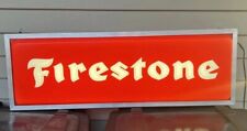 FIRESTONE Tires  3’ X 1’ Double Sided Dealer Sign Lighted picture