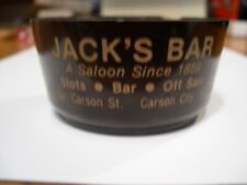JACK'S BAR, CARSON CITY, NEV SELDOM SEEN 1950'S BAKELITE TRAY picture