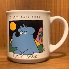 Vintage Sandra BOYNTON Coffee Tea Mug Cup I AM NOT OLD, I'M CLASSIC Dinosaur picture