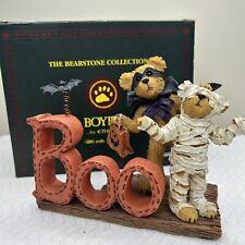 BOYDS BEARS GORDON AND MUMSTER... DID WE SCARE YA? #4014747 BOO BEARSTONE 2009 picture