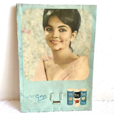 1950s Vintage lndian Lady Graphics Goya Talc Advertising Metal Sign Rare TS456 picture