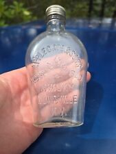Seldom Seen Old KY Flask☆ Applegate Rosebud Whiskey Louisville Kentucky Bottle picture
