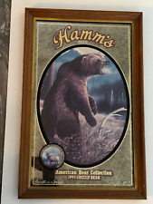 Hamms 1993 Grizzly Bear Beer Mirror American collection Series limited ed. 24x15 picture