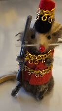  Original Fur Animal Soldier Mouse Real Fur West Germany, Vintage  picture