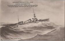 Postcard Ship Guerre Navale 1914-1915 Leon Gambetta  picture