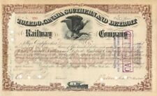 Toledo, Canada Southern and Detroit Railway Co. signed by Cornelius Vanderbilt ( picture