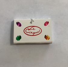 Vintage Le Cirque French Restaurant Matchbox New York NYC Advertising Matchbook picture