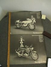 70s NORTON COMMANDO SET-POSTERS 850 ROADSTER+CAFE RACER 22x17 THE ULTIMATE RIDE picture