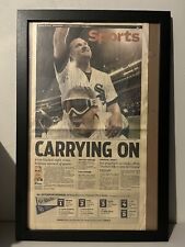 Chicago White Sox Game 163 Newspaper Framed Chicago Tribune ‘08 Tie-Breaker Game picture