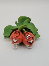 Vintage Anthropomorphic Giggling Vegetables Radishes Figurine 5 Inches  picture