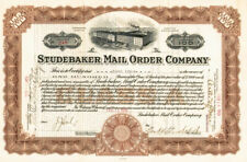 George W. Studebaker - Studebaker Mail Order Co - Stock Certificate - Automotive picture