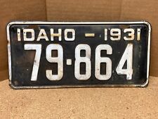 1931 Idaho License Plate 79-864 picture