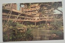 Hilton Hawaiian Village Hotel 50th State Hawaii Postcard Posted 1968 Chrome picture