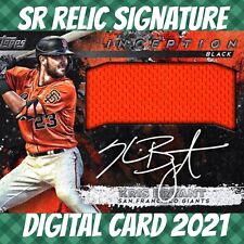 2021 Topps Bunt 21 SR Kris Bryant Inception Black Signature Relic Digital Card picture