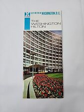 1966  HILTON HOTEL WASHINGTON D.C.  BROCHURE FOLDER TRAVEL VINTAGE  picture