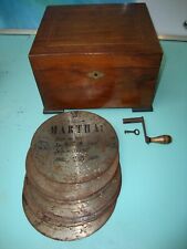 Complete Fully WORKING Antique MIRA Music box metal 7