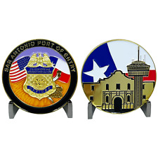 BL7-004 San Antonio Texas CBP Officer Challenge Coin Port of Entry CBPO Field Op picture