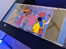 Vintage FAT ALBERT CHRISTMAS SPECIAL animation Cel background HOLIDAY art WOW picture