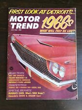 Motor Trend Magazine July 1965 - Chevelle 396 - Ford Ranchero - Mako Shark II picture