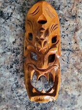 Vtg Bakunawa Tribal Mask Hand Carved Wall Art 8