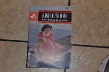 Camera Book Kodachrome + Kodacolor Film Reference Book July 1945 picture