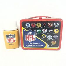 Vtg NFL Lunchbox and Thermos 1976 National and American Conference King-Seeley picture