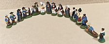 Vintage Set of 15 Santons De Provence made in France all in EUC picture