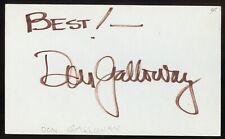 Don Galloway d2009 signed autograph 3x5 Cut American Actor Ed Brown in Ironside picture